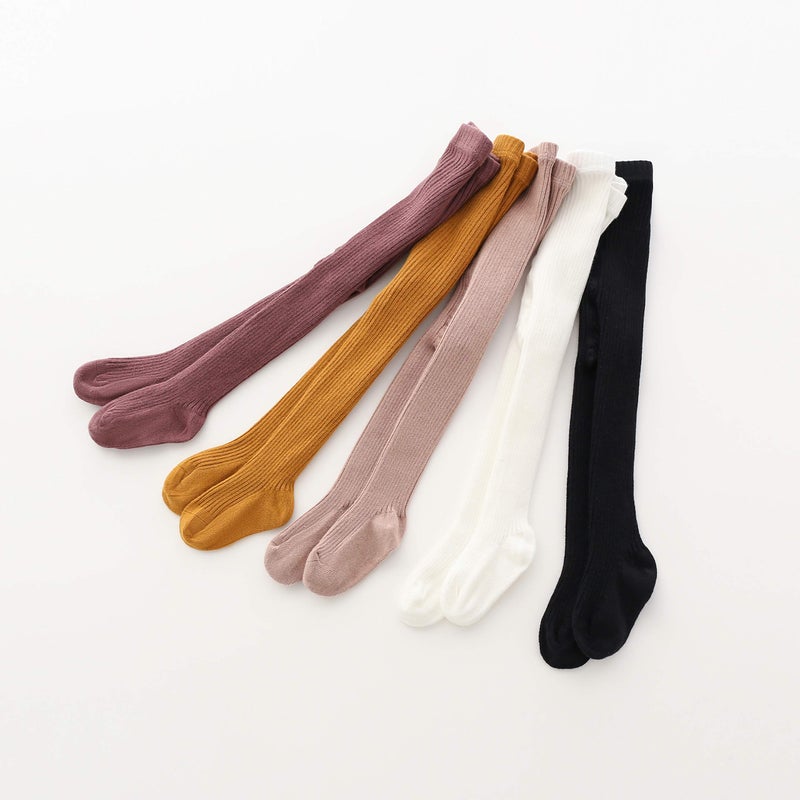 CECORC Baby Leggings, Tights for girls, Toddler, Infant (2-3 years, 5 pack (black+white+lightpink+ginger+darkpink)) - Image 5